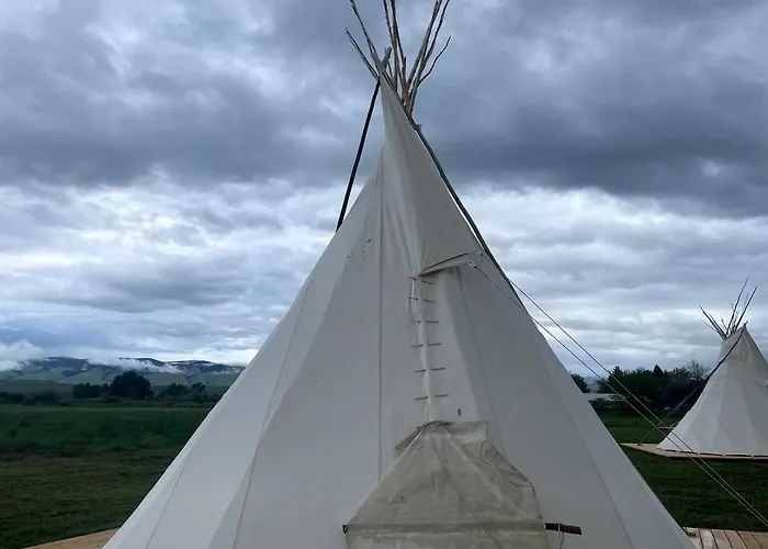 Rustic Elegance: Tipi Glamping By Wind River Mountains In Washakie Fort Washakie